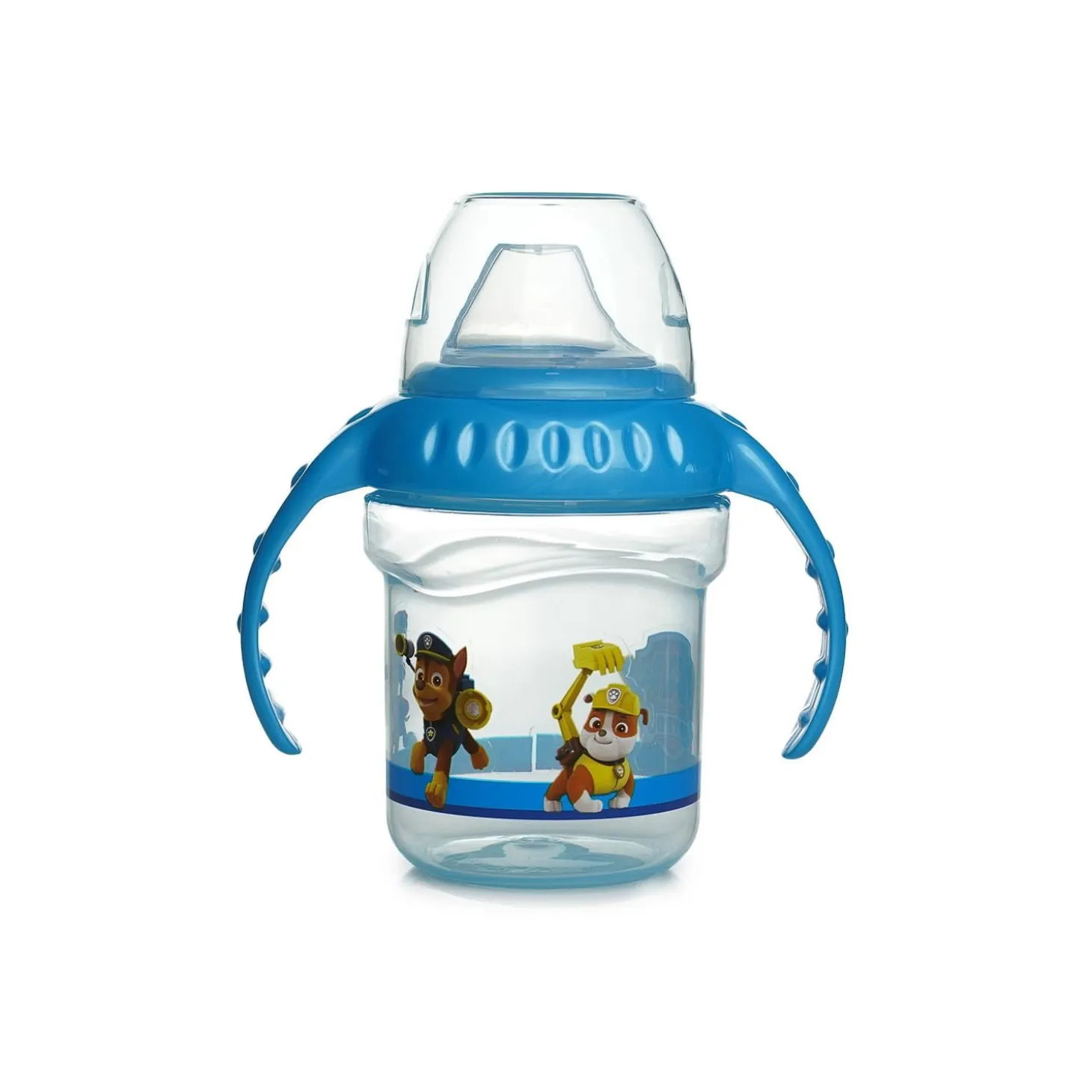 Thermobaby Tasse à poignées Bec Silicone Pat'Patrouille Bleu