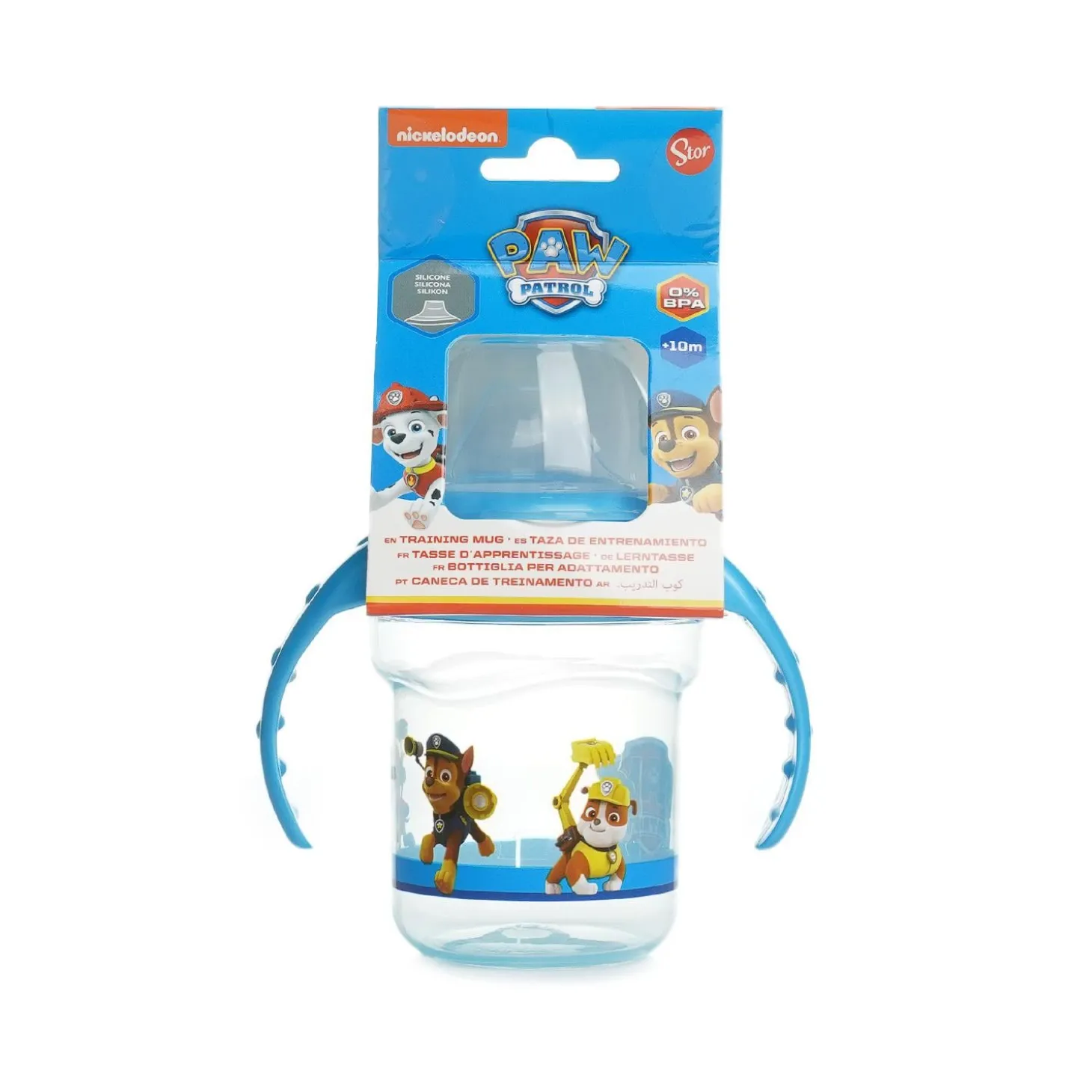 Thermobaby Tasse à poignées Bec Silicone Pat'Patrouille Bleu