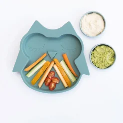 Tidy tot                    Assiette en silicone    Chouette