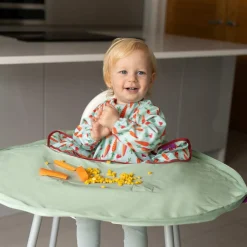 Tidy tot                    Kit Bavoir et Plateau    Vert Sauge