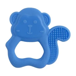 Tigex                    Anneau de dention silicone Singe    Bleu