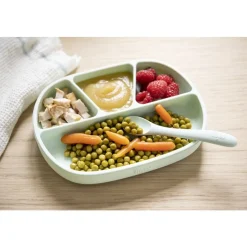Tigex                    Assiette ventouse 100% Silicone    Blanc