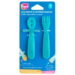 Tigex 2 Couverts d'apprentissage Bleu
