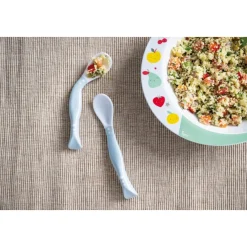 Tigex 2 Cuillères d'apprentissage orientables Gris