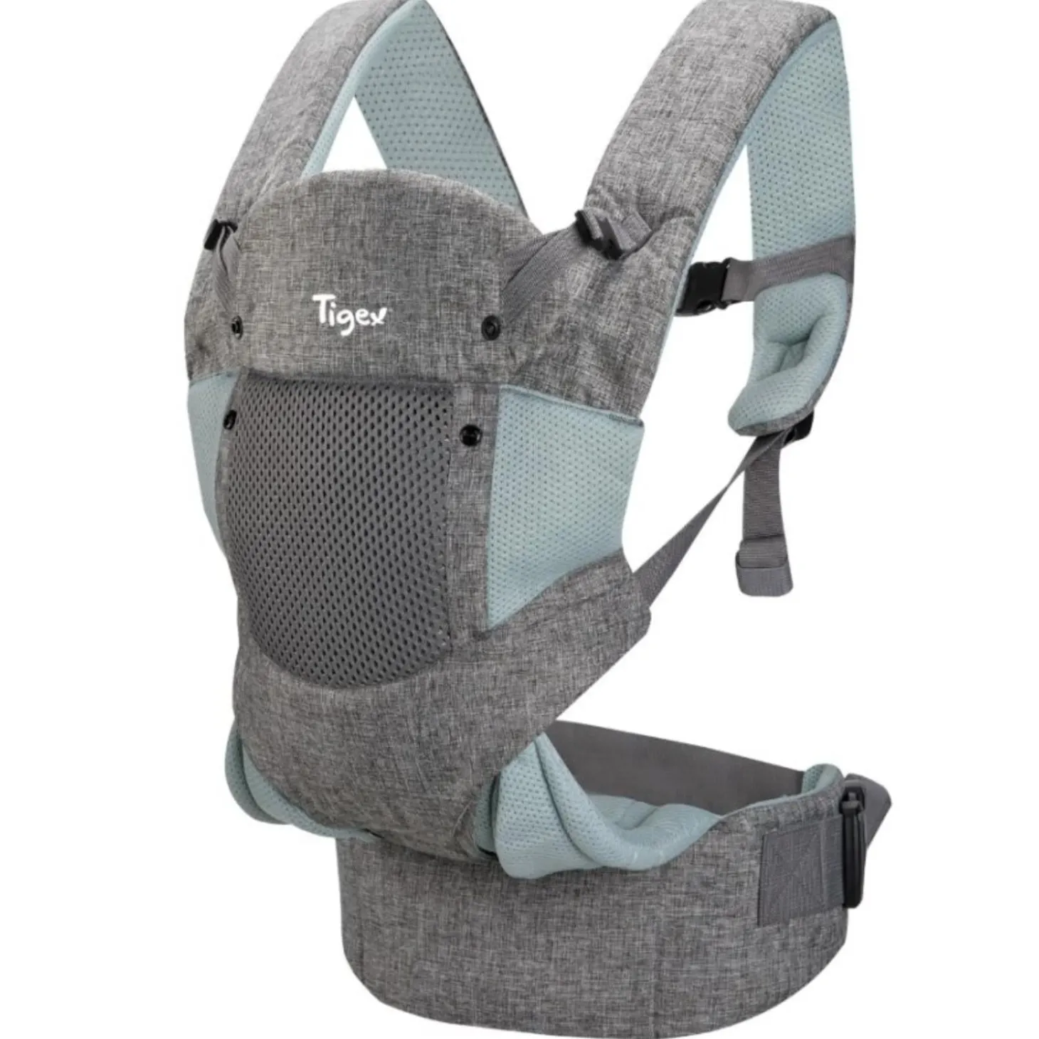 Tigex Porte bébé ergonomique Gris / Vert