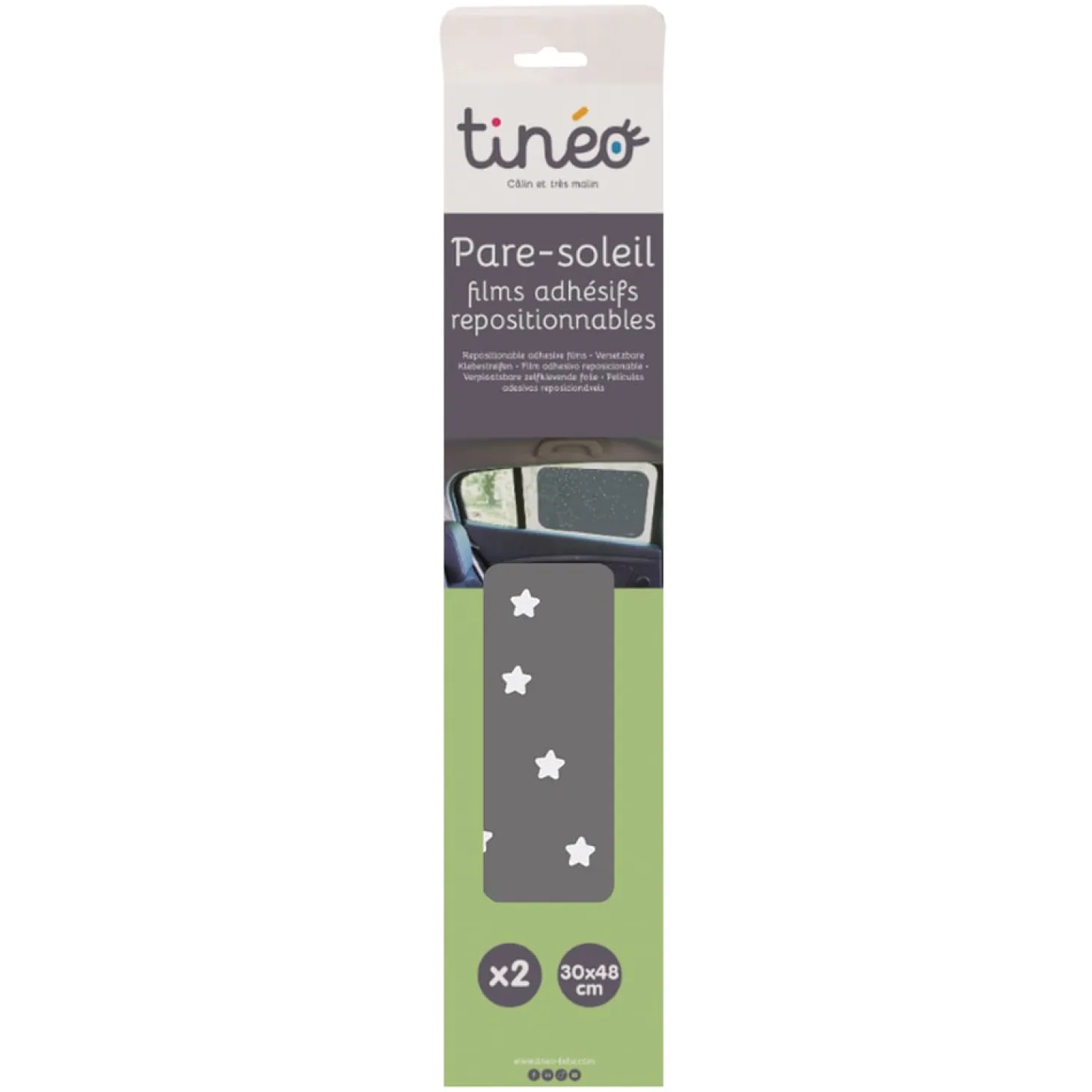 Tinéo Pare soleil – lot de 2 films adhésifs