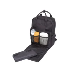 Tinéo Sac à dos à langer matelassé Noir