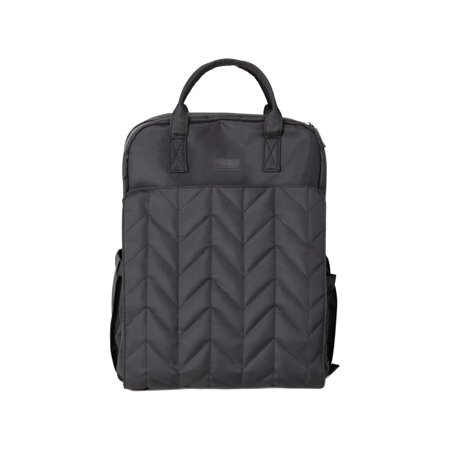 Tinéo Sac à dos à langer matelassé Noir