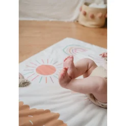 Tinéo                    Tapis de Jeu Nomade Alpagas     Multicolore