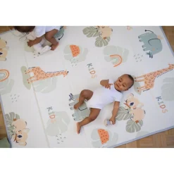 Tinéo Tapis de Jeu Xxl Reversible Multicolore