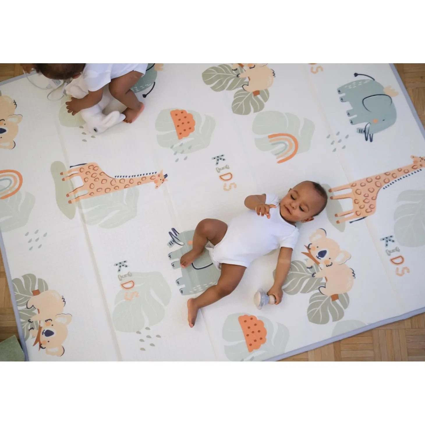 Tinéo Tapis de Jeu Xxl Reversible Multicolore