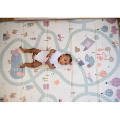 Tinéo Tapis de Jeu Xxl Reversible Multicolore