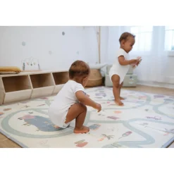 Tinéo Tapis de Jeu Xxl Reversible Multicolore
