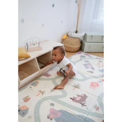 Tinéo Tapis de Jeu Xxl Reversible Multicolore
