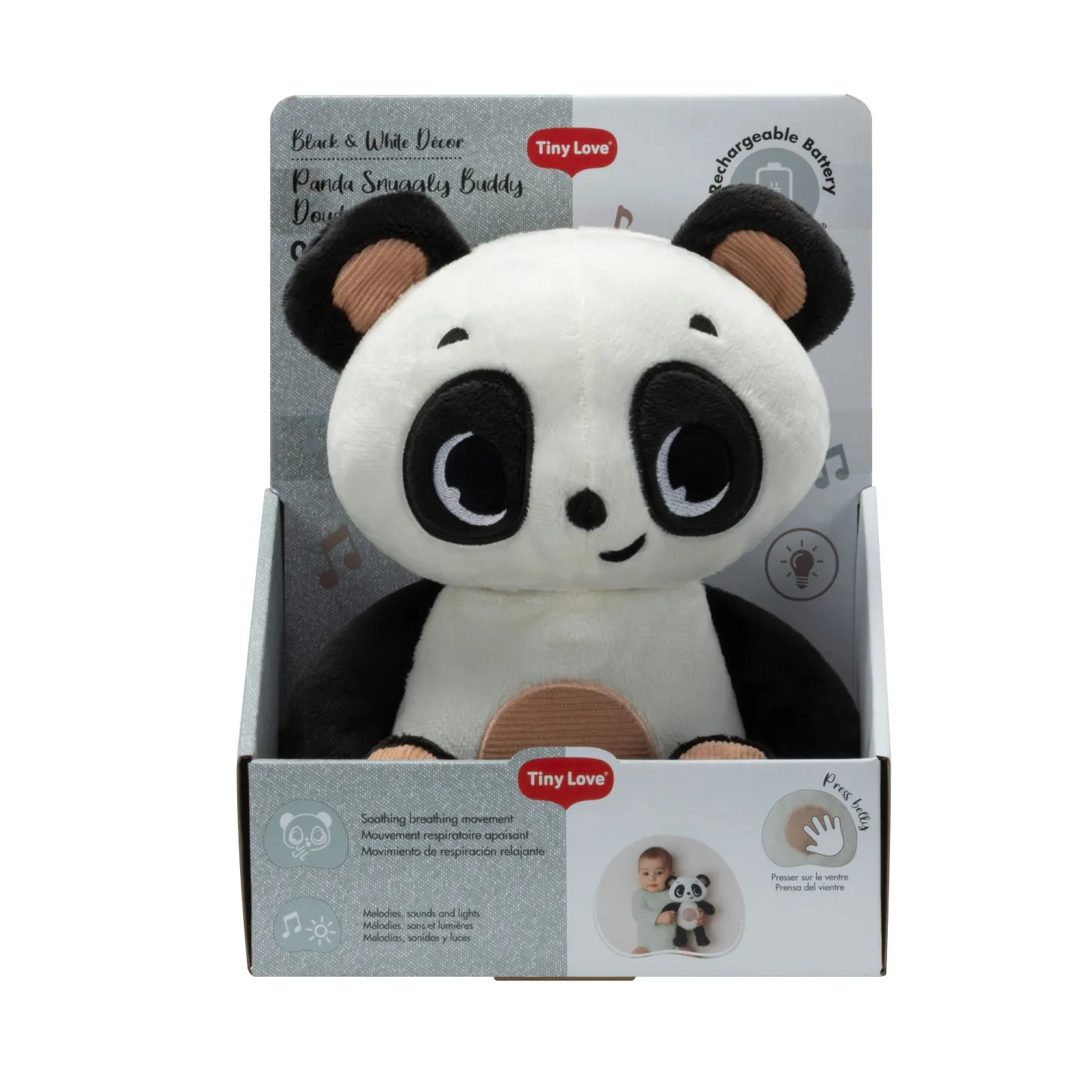 Tiny Love Peluche Compagnon câlin Panda B&W décor Noir Et Blanc