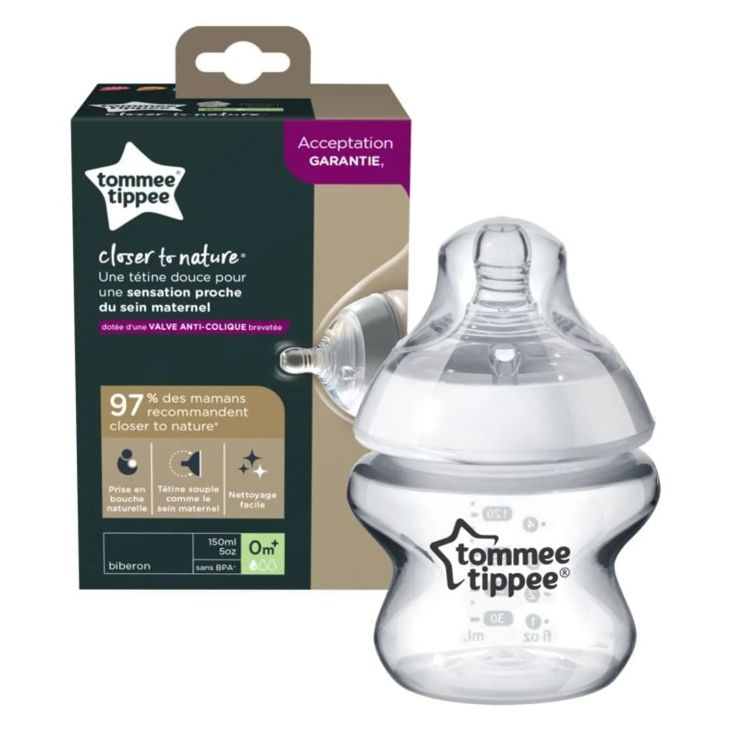 Tommee Tippee Biberon Closer to Nature 150 ml