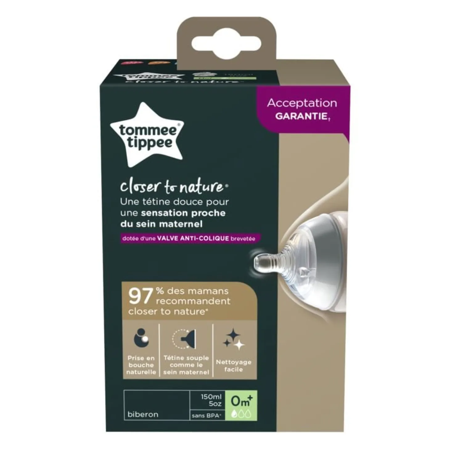 Tommee Tippee Biberon Closer to Nature 150 ml