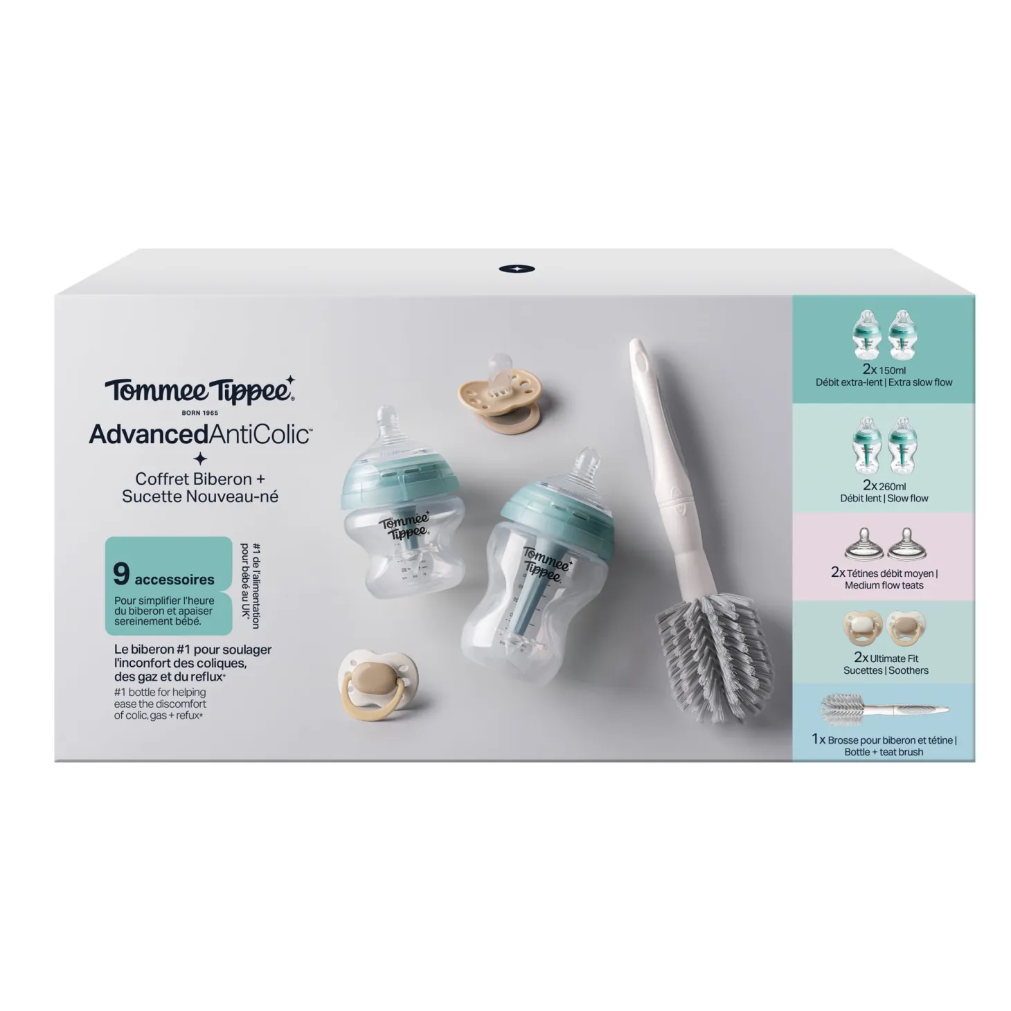 Tommee Tippee Coffret de naissance Anti-colique Avancé Blanc