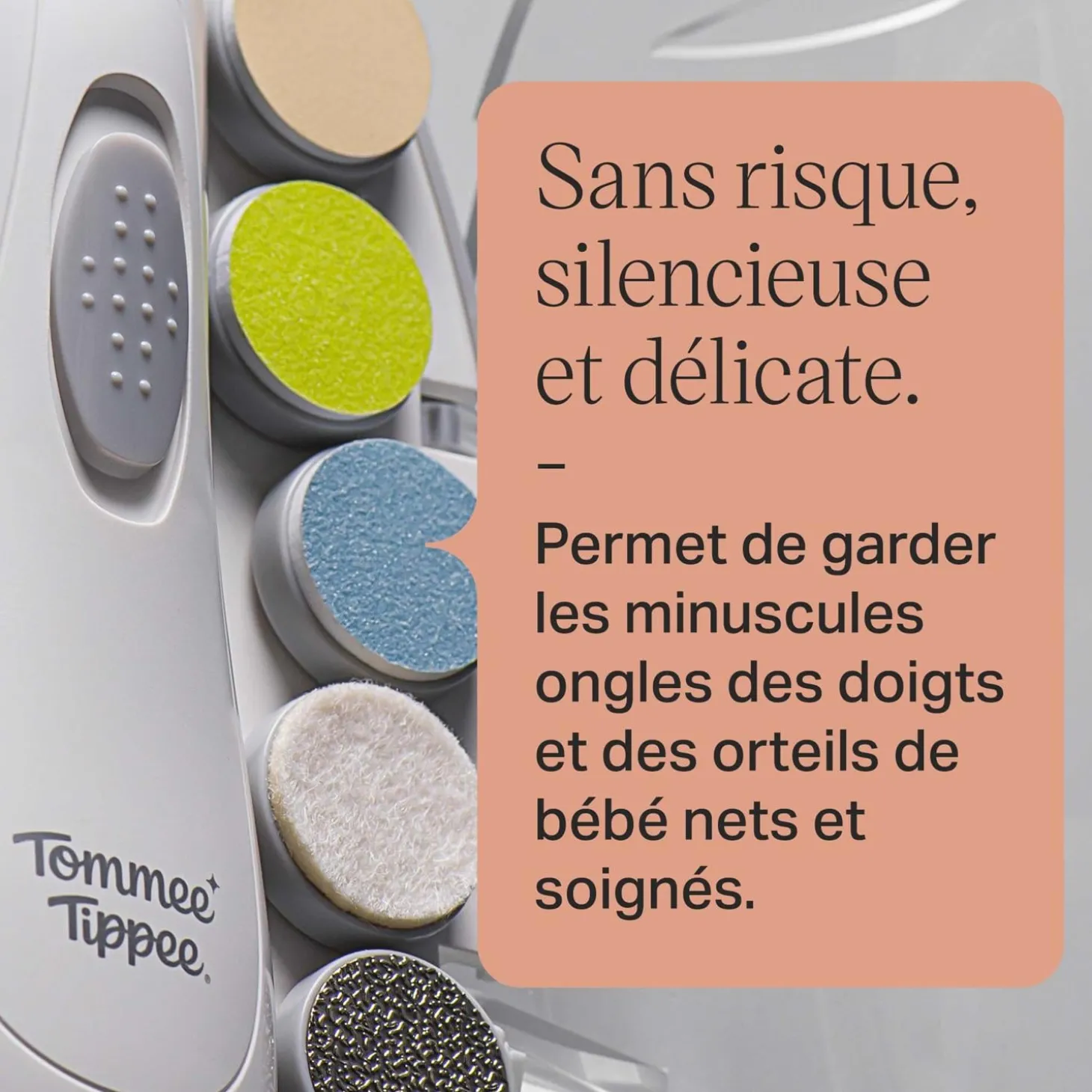 Tommee Tippee Lime à Ongles Électrique Blanc