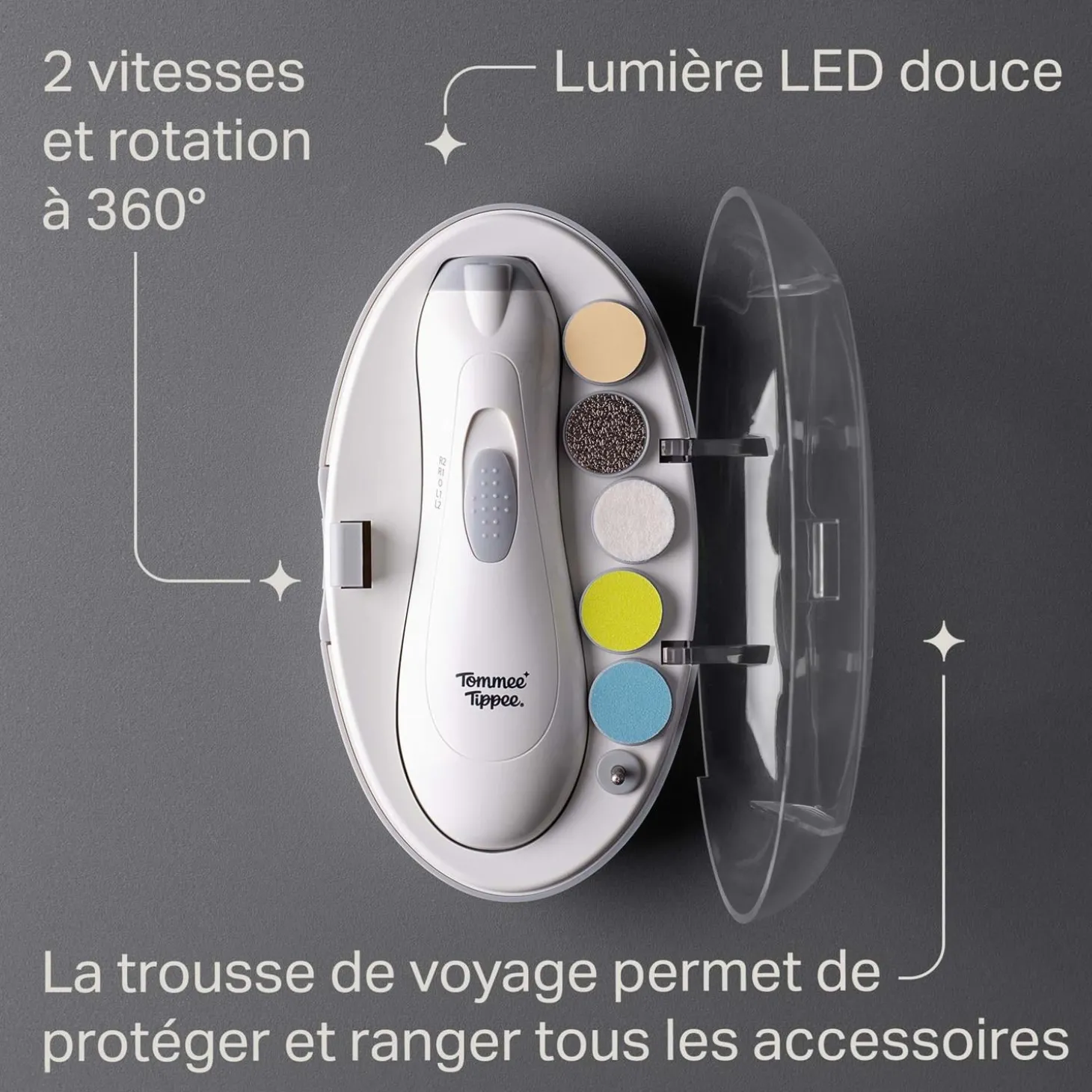 Tommee Tippee Lime à Ongles Électrique Blanc