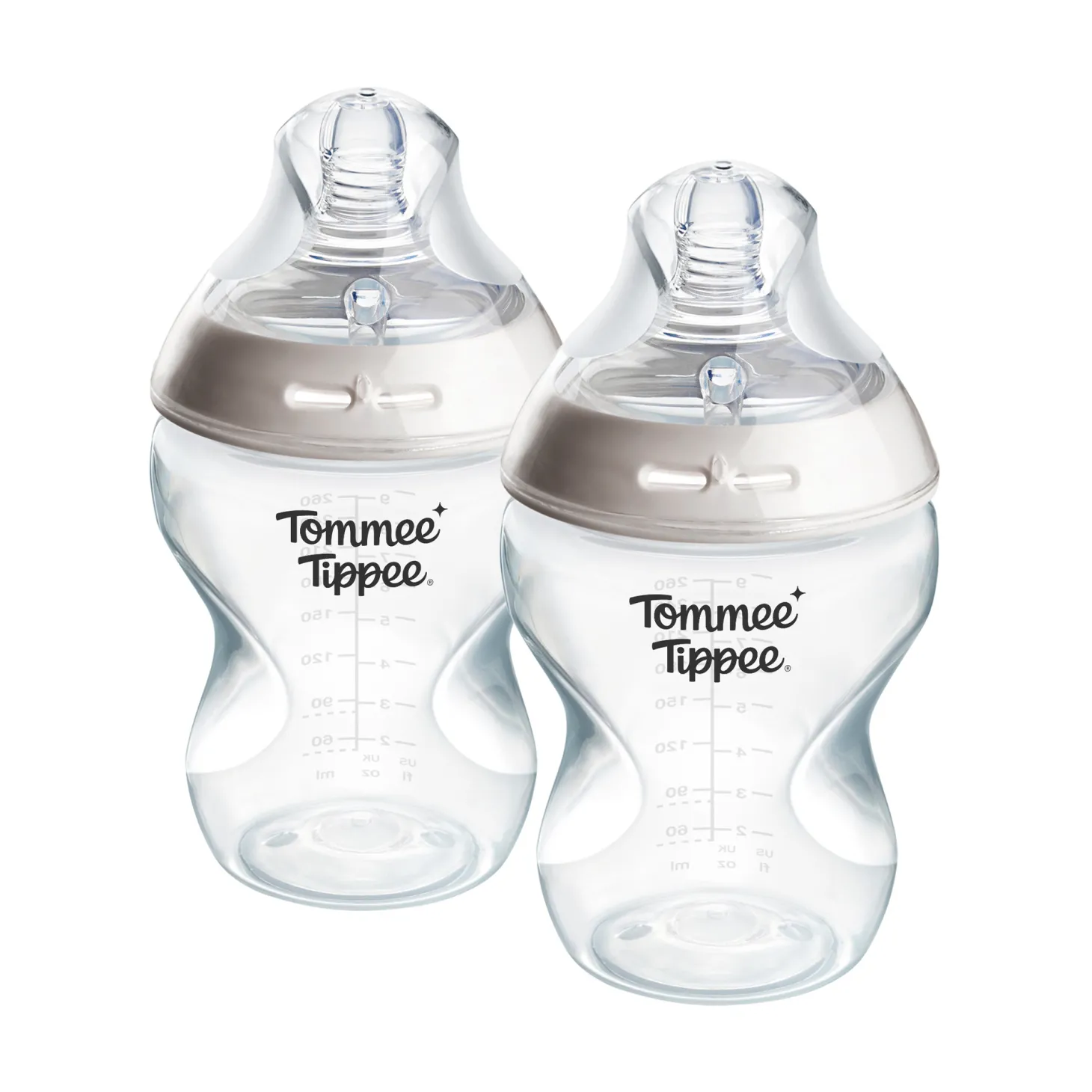 Tommee Tippee Lot de 2 Biberons Anti-colique Natural Start Blanc