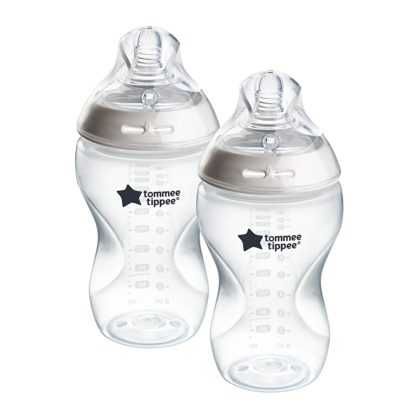 Tommee Tippee Lot de 2 biberons Natural Start Transparent