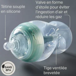 Tommee Tippee                    Lot de 2 Biberons Anti-colique Avancé    Blanc            260 ml