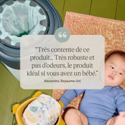 Tommee Tippee                    Lot de 6 Recharges pour Poubelle à couches Twist&Click    Gris