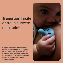 Tommee Tippee                    Lot de 2 Sucettes Imitant le Sein Maternel    Multicolore            6-18 mois