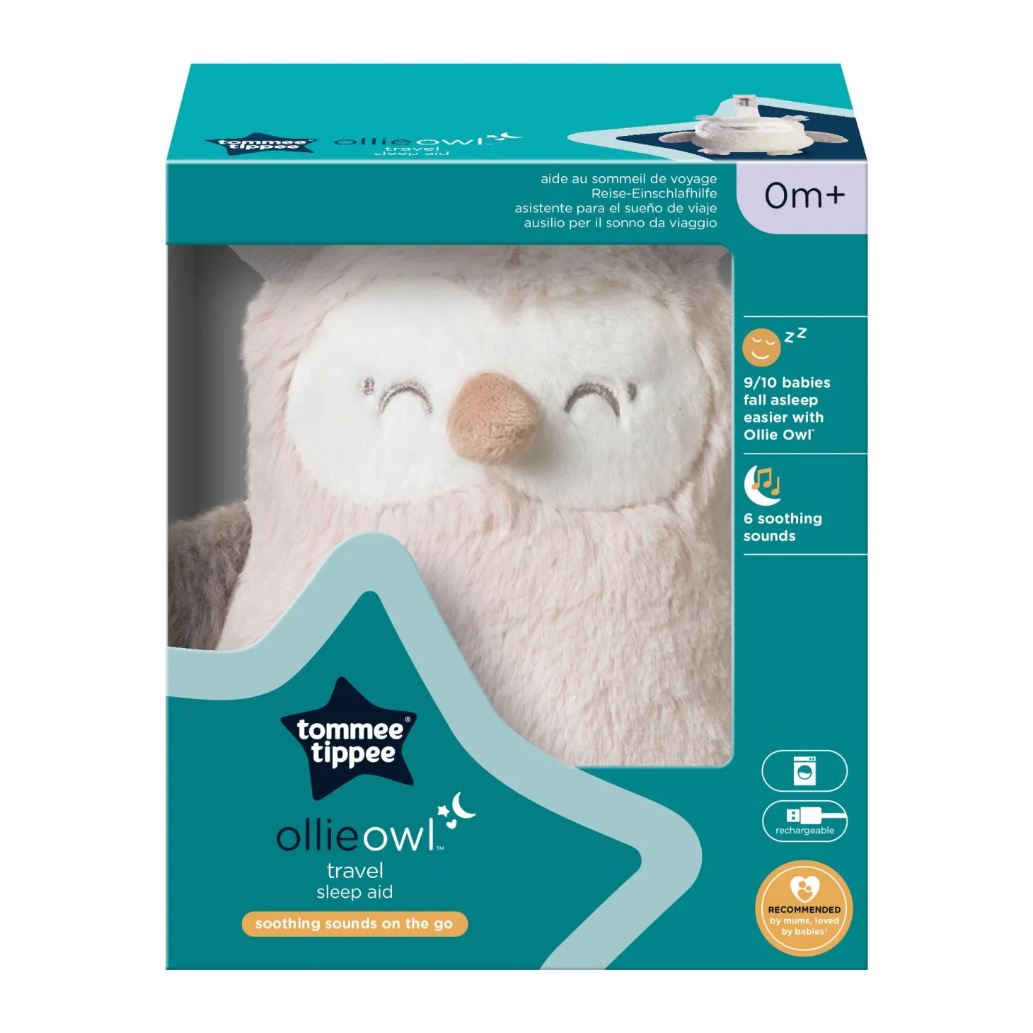 Tommee Tippee Mini peluche aide au sommeil Chouette