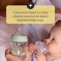 Tommee Tippee                    Petit coffret de naissance Natural Start Verre    Blanc