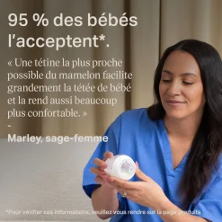 Tommee Tippee                    Petit coffret de naissance Natural Start Verre    Blanc