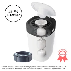 Tommee Tippee Poubelle à couches Twist & Click Blanc