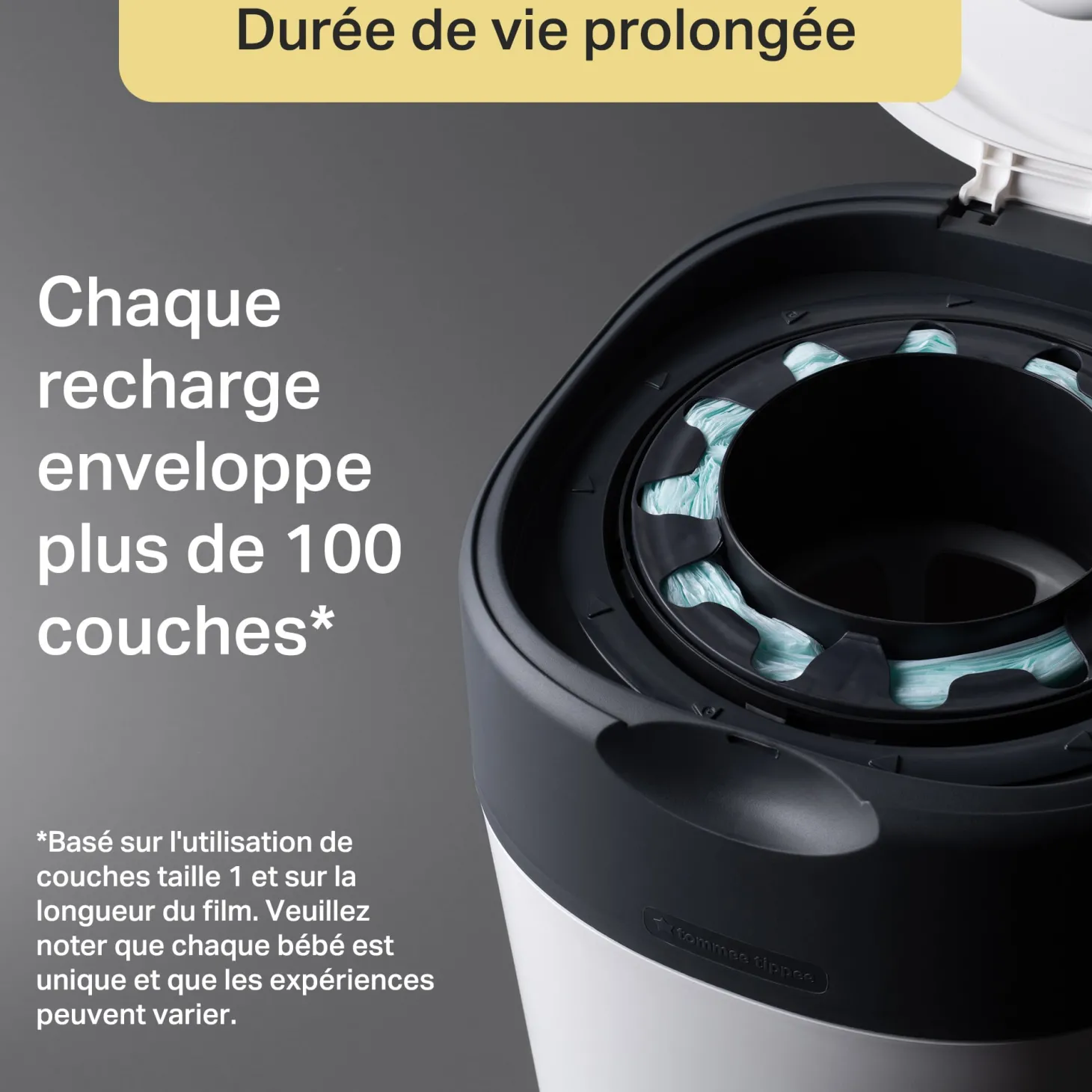Tommee Tippee Poubelle à couches Twist & Click Vert