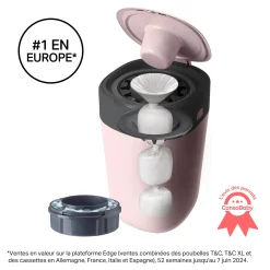 Tommee Tippee                    Poubelle à couches Twist & Click    Rose