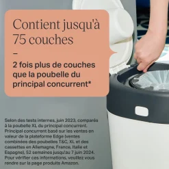Tommee Tippee Poubelle à couches Twist & click XL FFP blanc