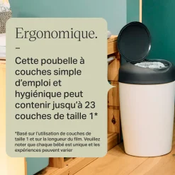 Tommee Tippee                    Poubelle à couches Simplee    Gris