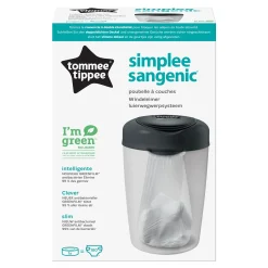 Tommee Tippee                    Poubelle à couches Simplee    Gris
