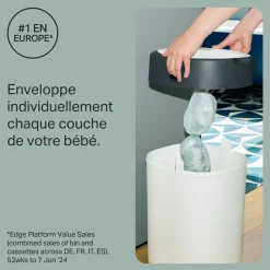Tommee Tippee Starter pack Twist&click + 4 recharges Blanc