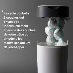 Tommee Tippee Starter Pack Twist & Click (Bac + 6 Recharges) Blanc