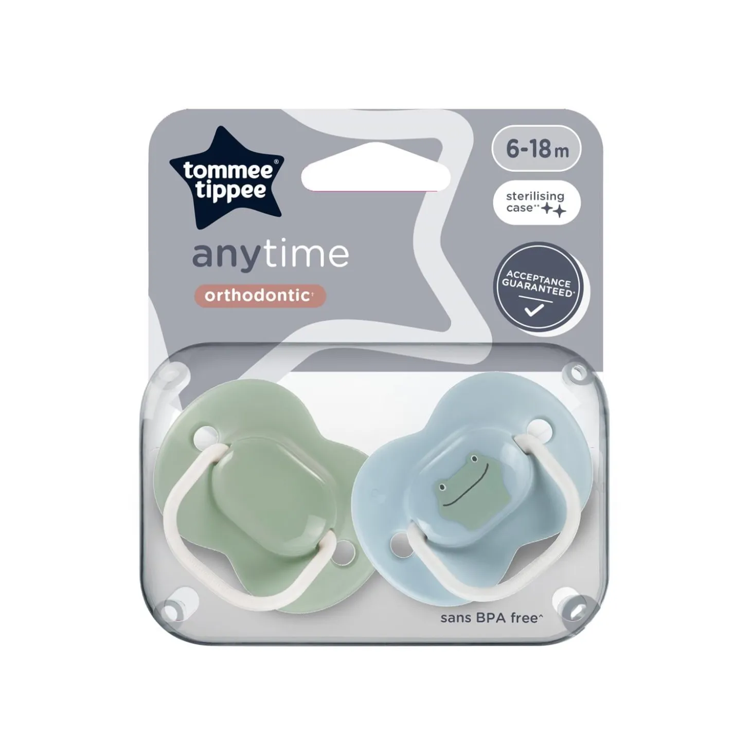 Tommee Tippee 2 sucettes Closer to Nature classique Mixte 6-18 mois