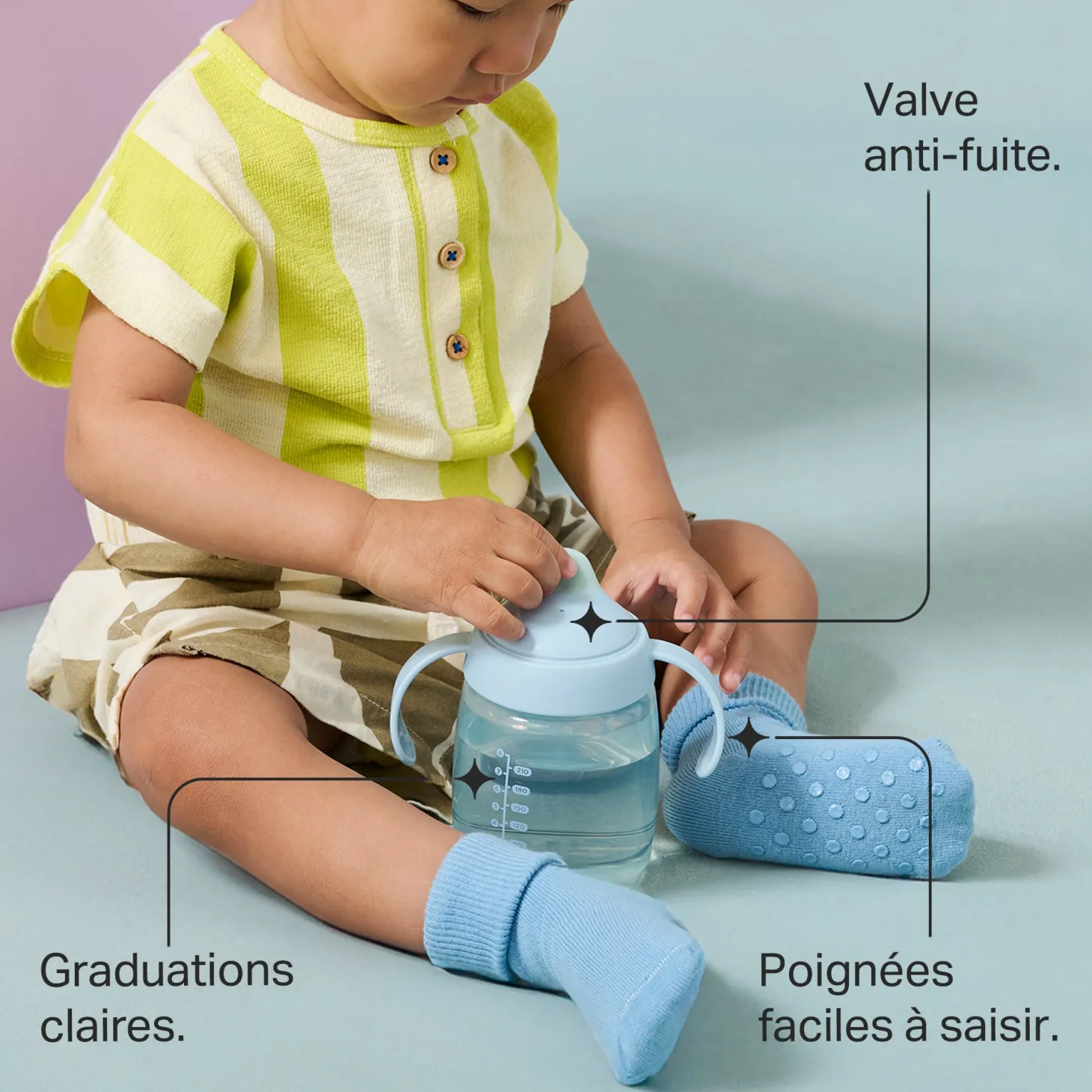 Tommee Tippee Tasse d’apprentissage à bec Rose 240 ml
