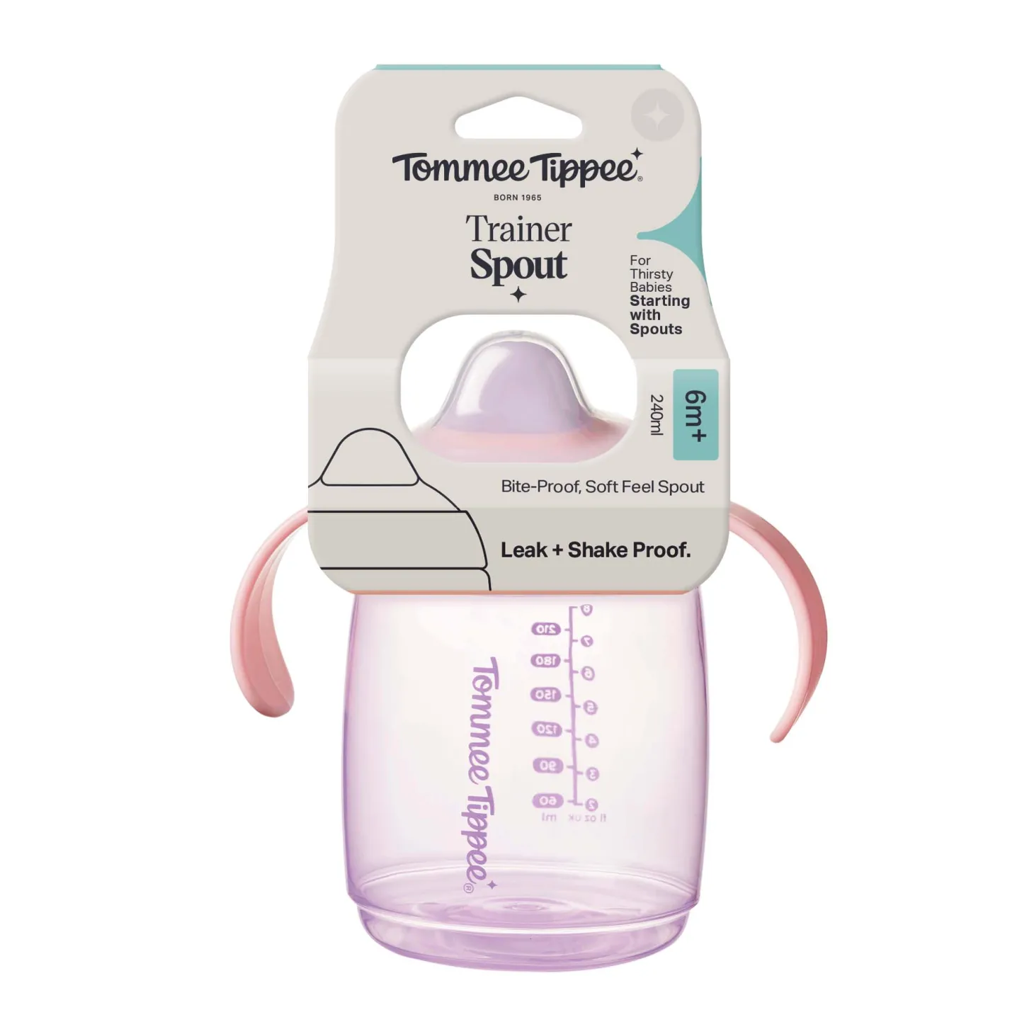 Tommee Tippee Tasse d’apprentissage à bec Rose 240 ml