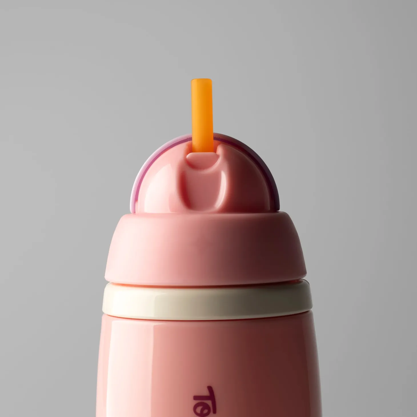 Tommee Tippee Tasse isotherme avec paille active Rose 266 ml