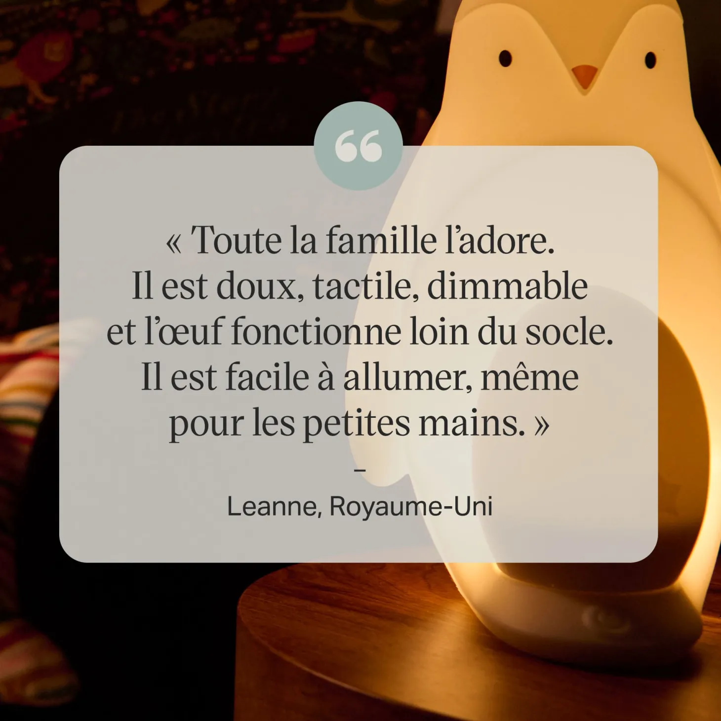 Tommee Tippee Veilleuse nomade Pingouin Grobrite Blanc