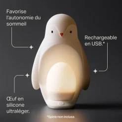 Tommee Tippee Veilleuse nomade Pingouin Grobrite Blanc