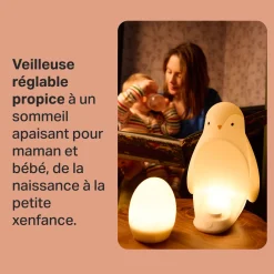 Tommee Tippee Veilleuse nomade Pingouin Grobrite Blanc