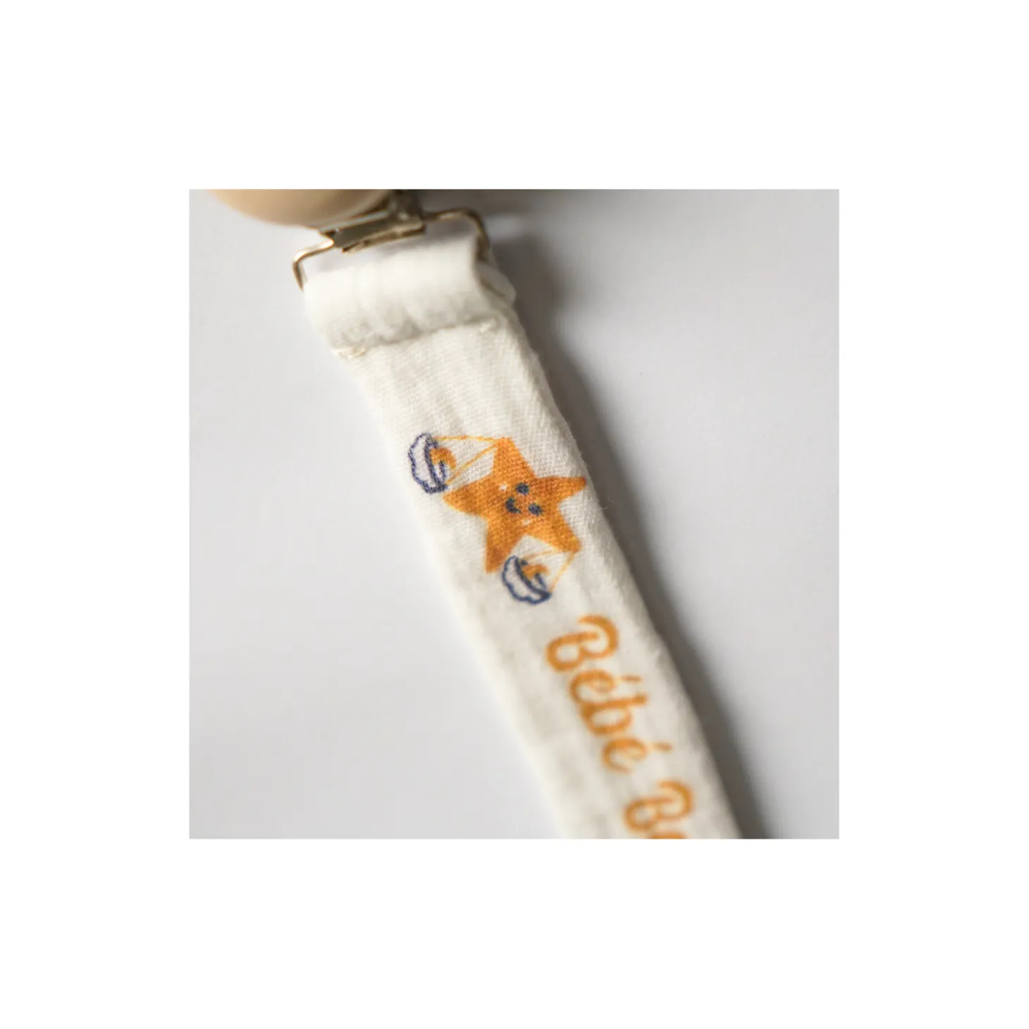 Tom&Mila Attache sucette Balance Blanc/Bleu