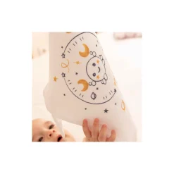 Tom&Mila                    Doudou Plat Astro Cancer    Blanc/Bleu