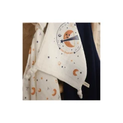 Tom&Mila                    Doudou Plat Astro Sagittaire    Blanc/Bleu